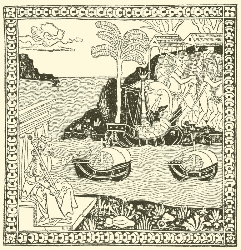 Upptäckten av Indien av after Italian School