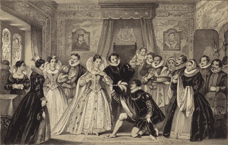 Nyårspresenter till drottning Elizabeth av James Stephanoff