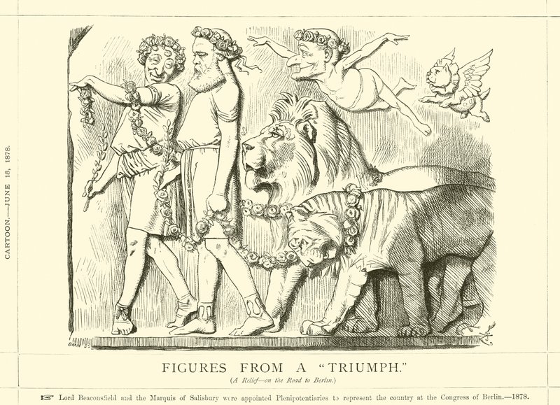 Figurer från en triumf av after John Tenniel