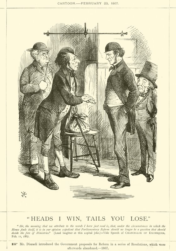 Heads I win, Tails Du förlorar av after John Tenniel