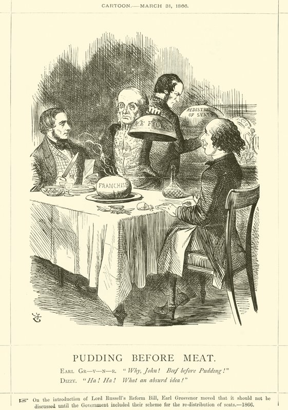 Pudding före kött av after John Tenniel