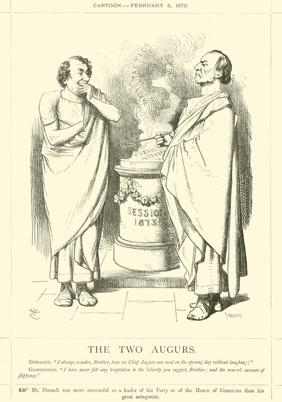 De två augurerna av after John Tenniel