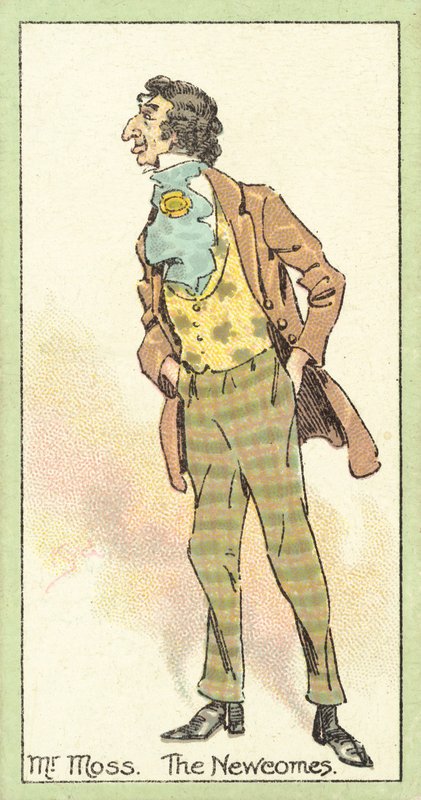 Mr Moss, The Newcomes (chromolitho) av after Joseph Clayton Clarke