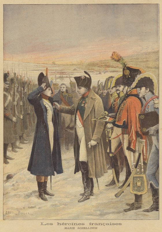 Franska hjältinnor: Marie Schellinck av after Lionel Royer