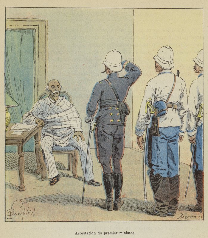 Gripande av premiärministern av after Louis Charles Bombled