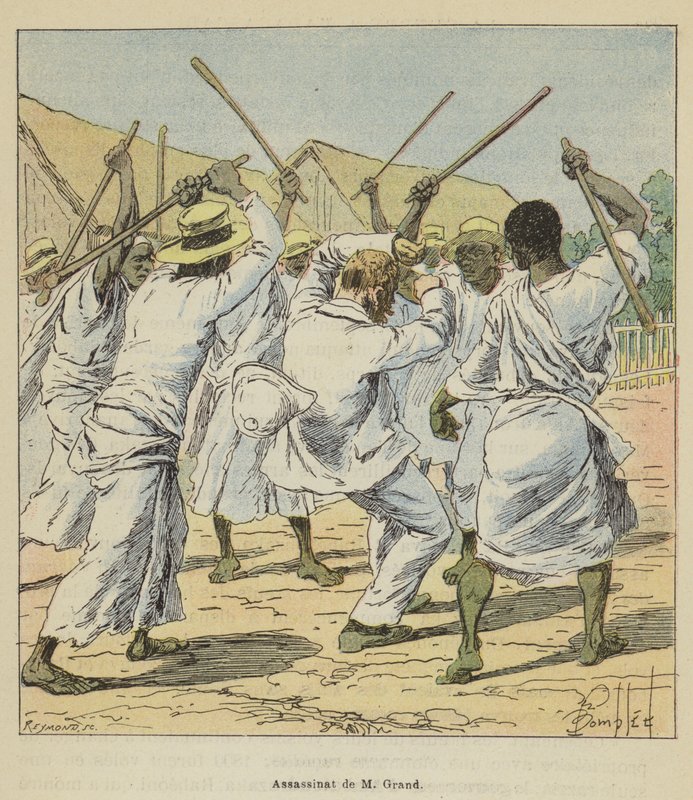 Mordet på M Grand av after Louis Charles Bombled