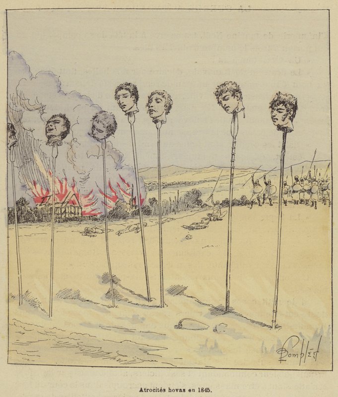 Grymheter hovas en 1845 av after Louis Charles Bombled