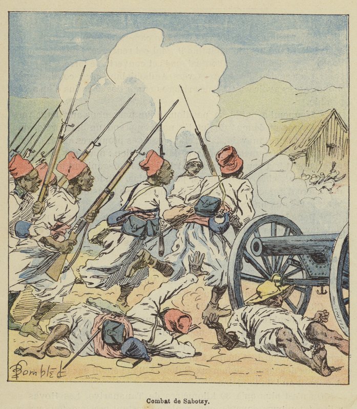 Saboterande kamp av after Louis Charles Bombled