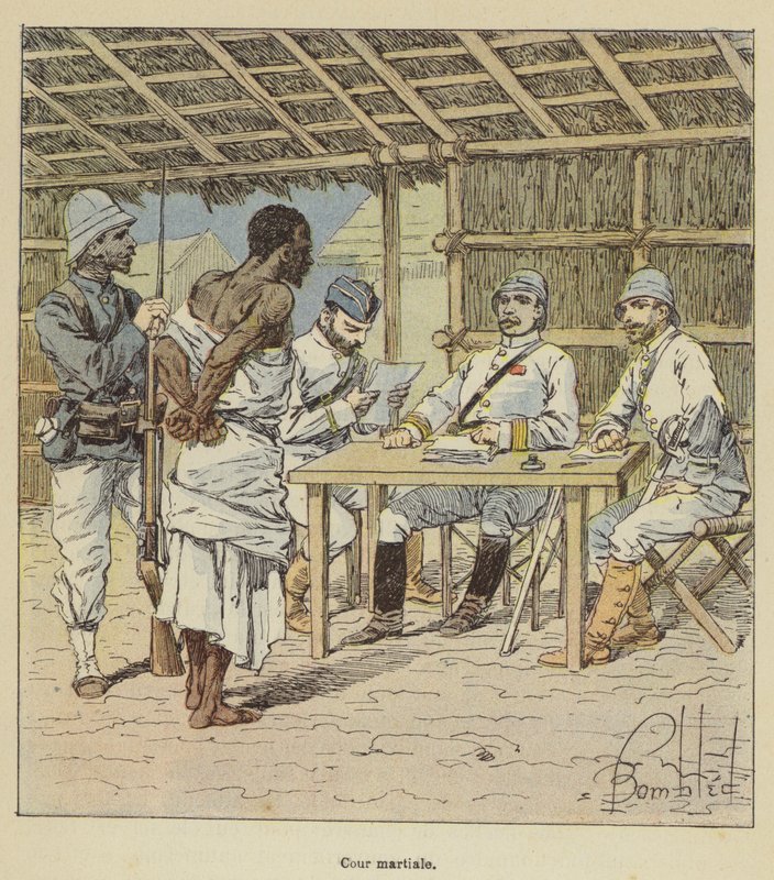 Militärdomstol av after Louis Charles Bombled