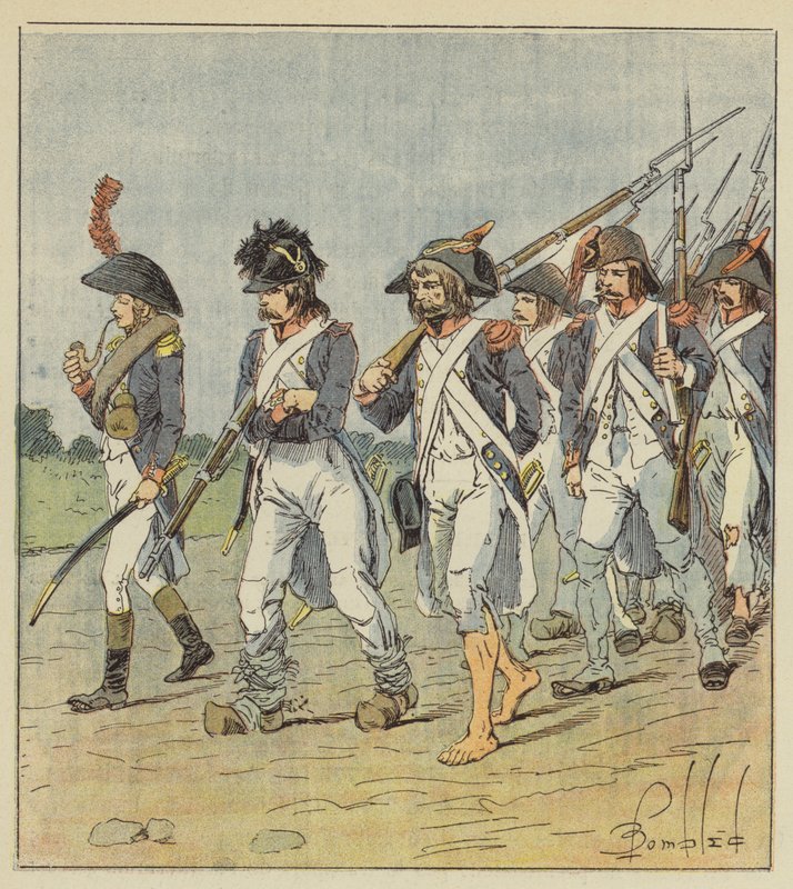 Denument de larmee dItalie av after Louis Charles Bombled