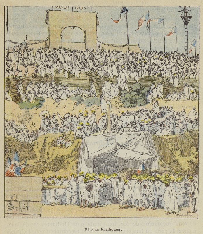 Fete du Fandroana av after Louis Charles Bombled