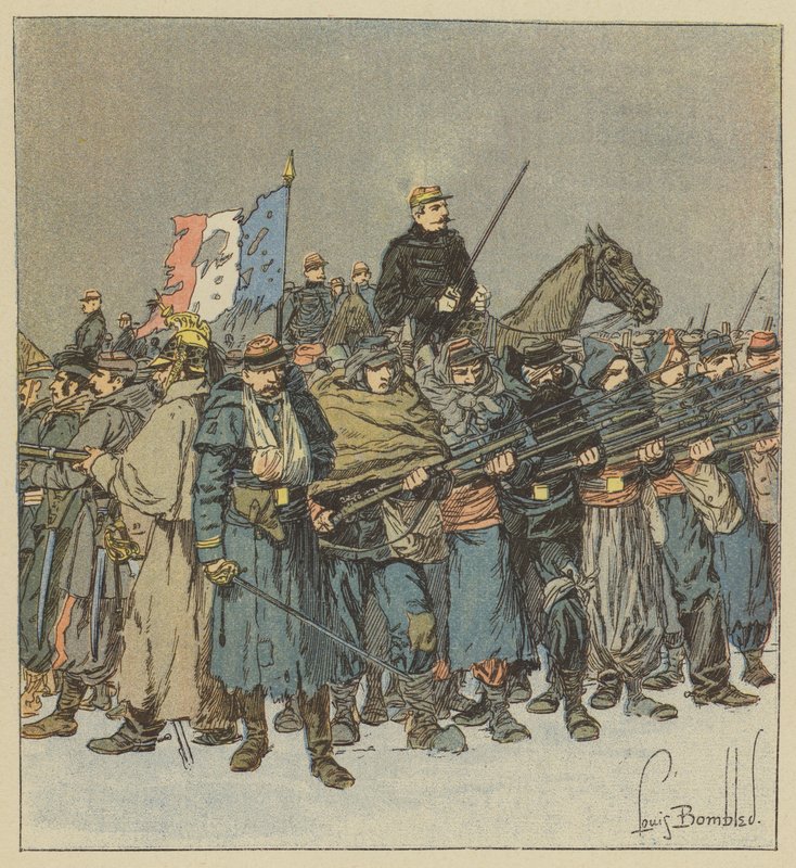 De räddade äran! av after Louis Charles Bombled