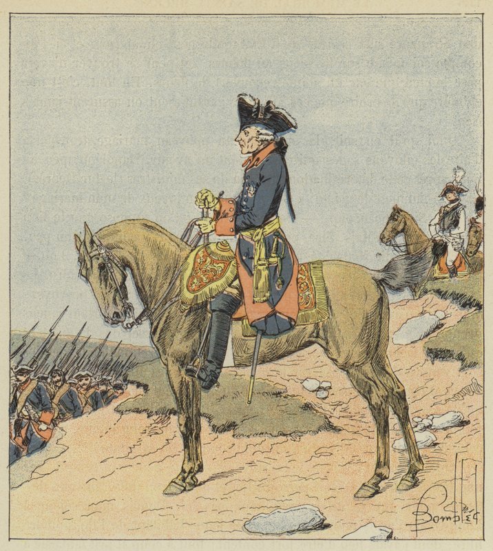 Den store Fredrik av after Louis Charles Bombled