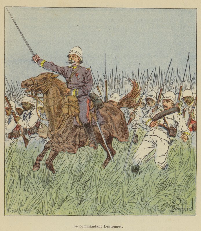 Befälhavare Lentonnet av after Louis Charles Bombled