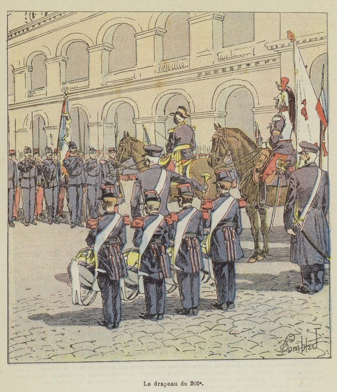 200-talets flagga av after Louis Charles Bombled