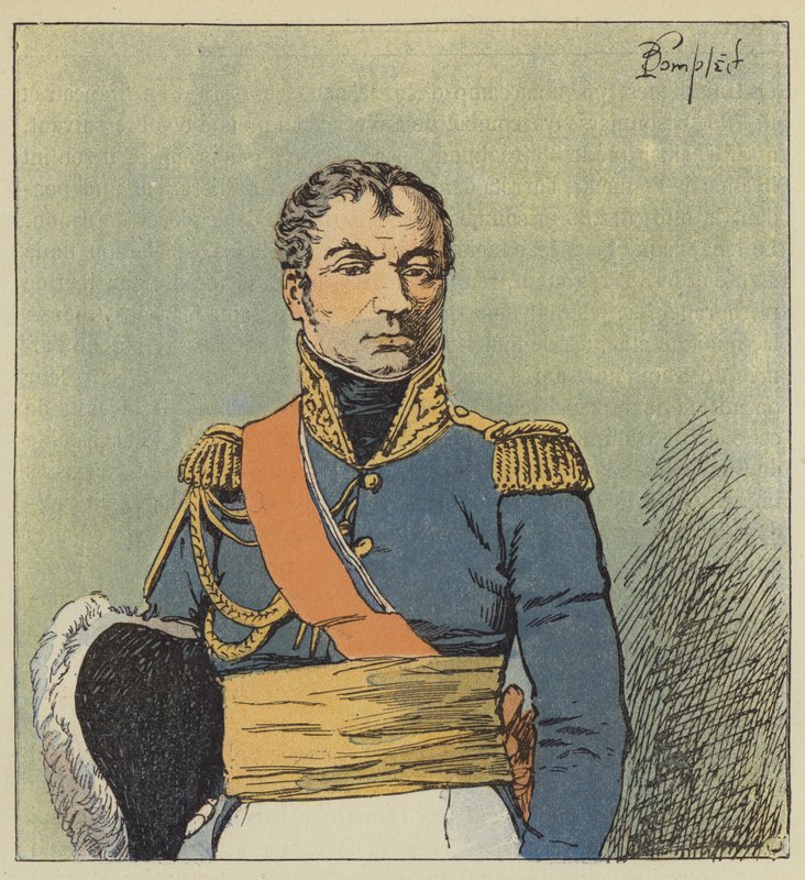 Marskalk Oudinot av after Louis Charles Bombled