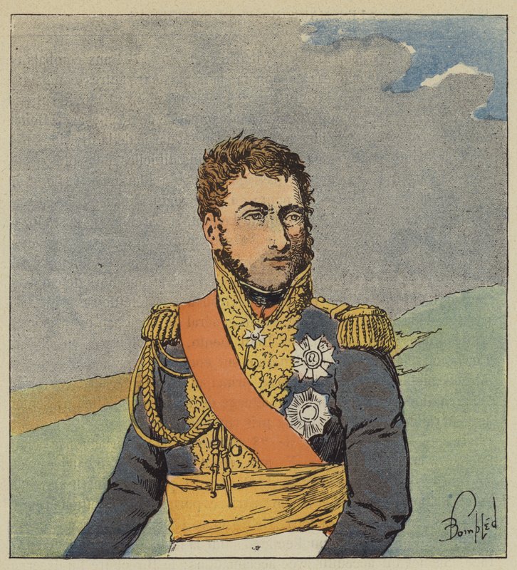 Marskalk Suchet av after Louis Charles Bombled