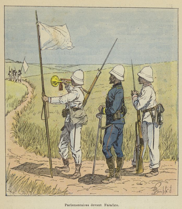 Parlamentariker framför Farafate av after Louis Charles Bombled