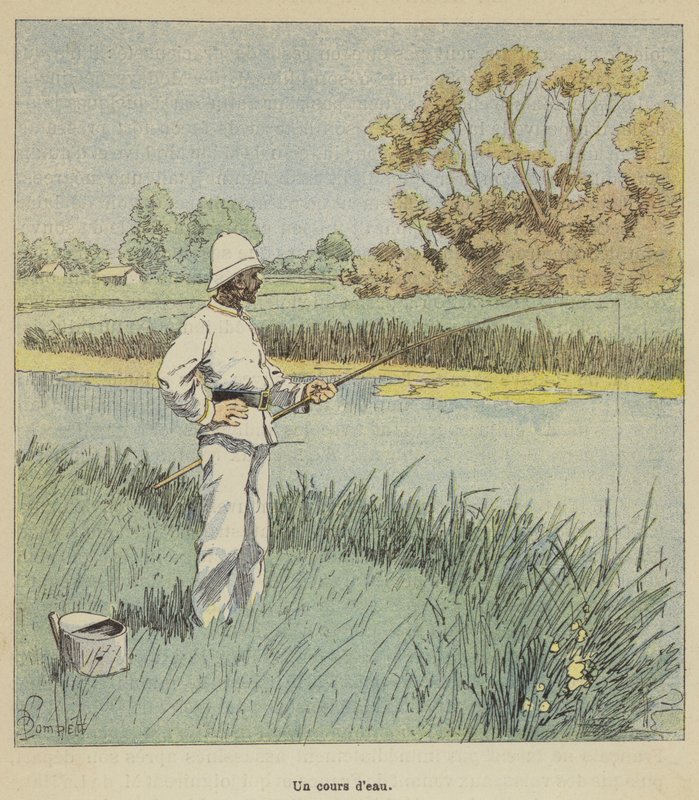 Vattendrag av after Louis Charles Bombled