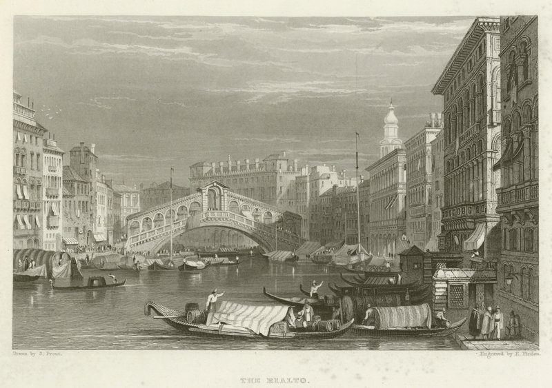 Rialto av Samuel (after) Prout
