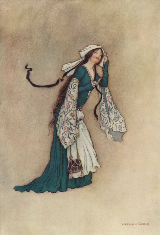 Geoffrey Chaucer, The Millers Tale av after Warwick Goble