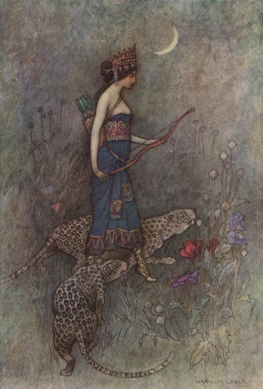 Geoffrey Chaucer, Munkens berättelse av after Warwick Goble