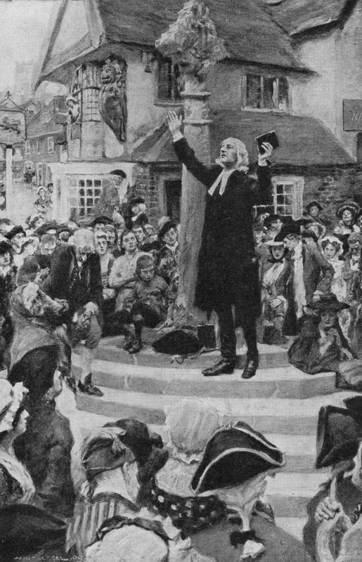 John Wesley predikar av after William Hatherell
