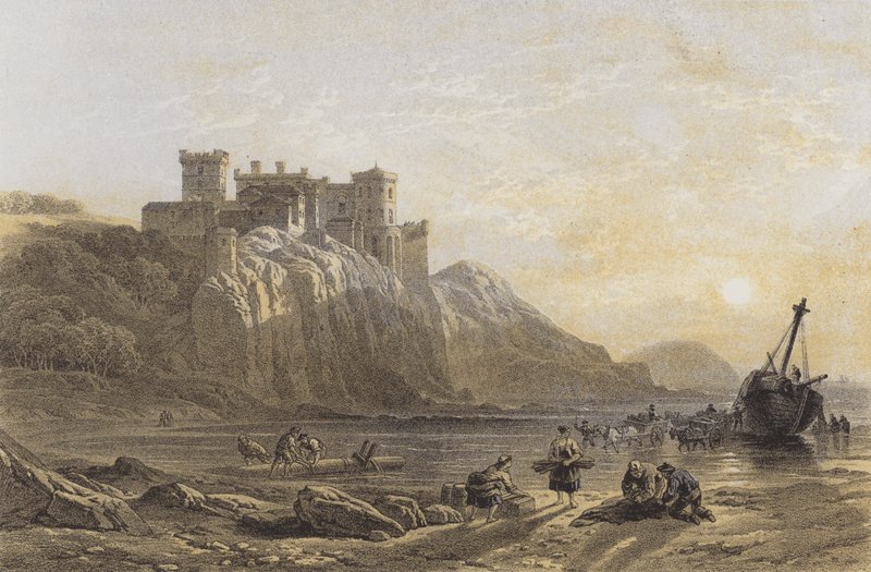 Culzean Castle (chromolitho) av after William Leighton Leitch