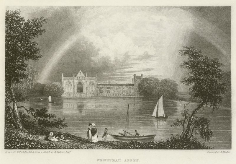 Newstead Abbey av William after Westall